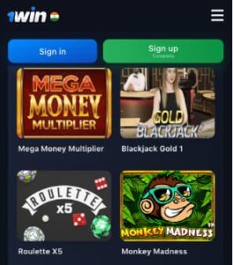 1win app casino bets