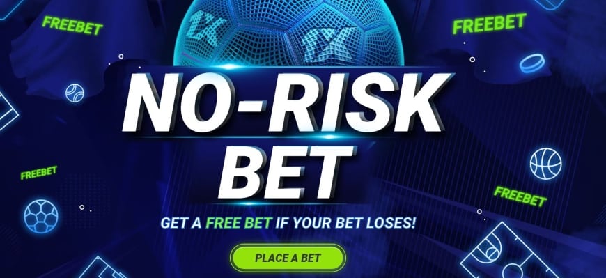 1xbet free bet - no risk bet