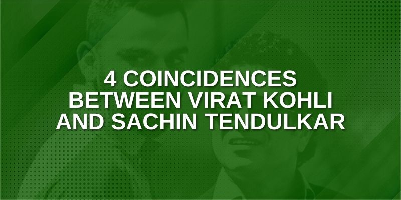 Coincidences between Virat Kohli and Sachin Tendulkar