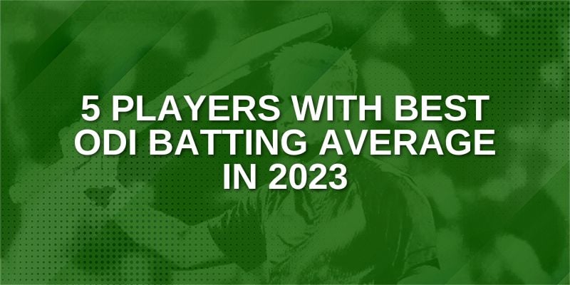 5 Players with best ODI batting average in 2023