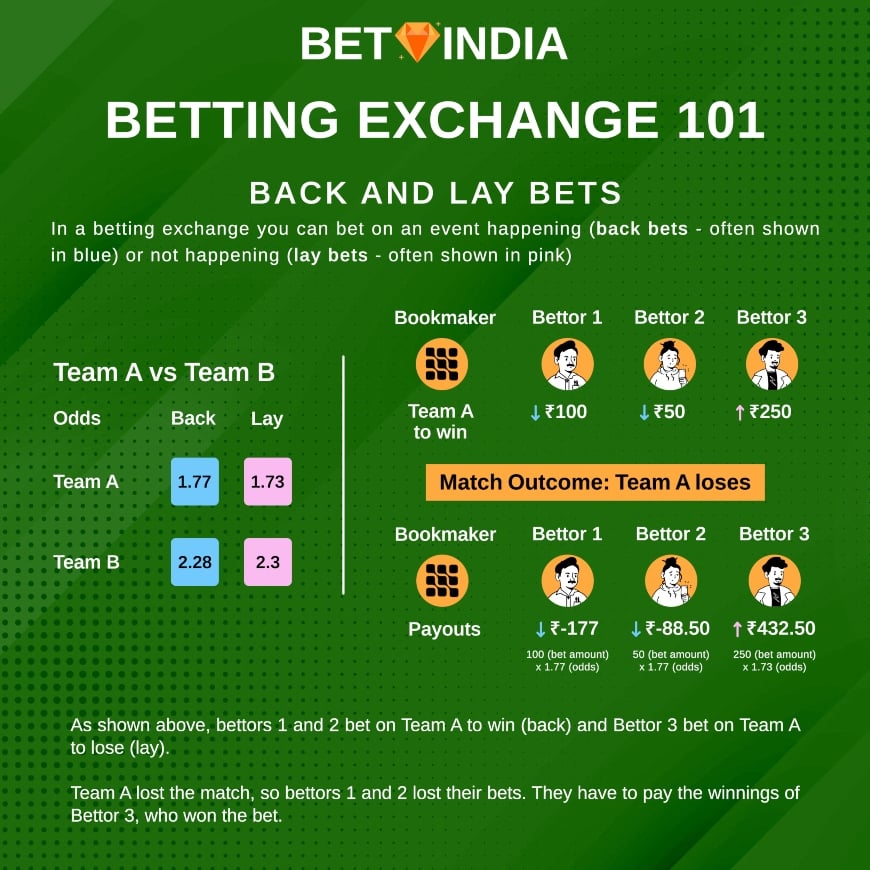 Betting Exchange Explainer Infographic