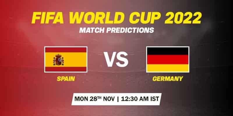 Spain vs Germany in FIFA World Cup 2022.
