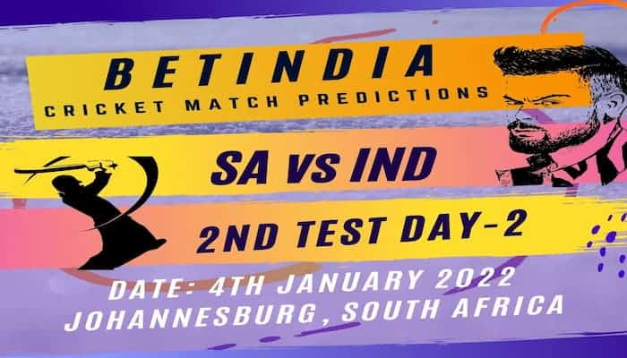 SAvsIND 2nd test day 2 match best prediction