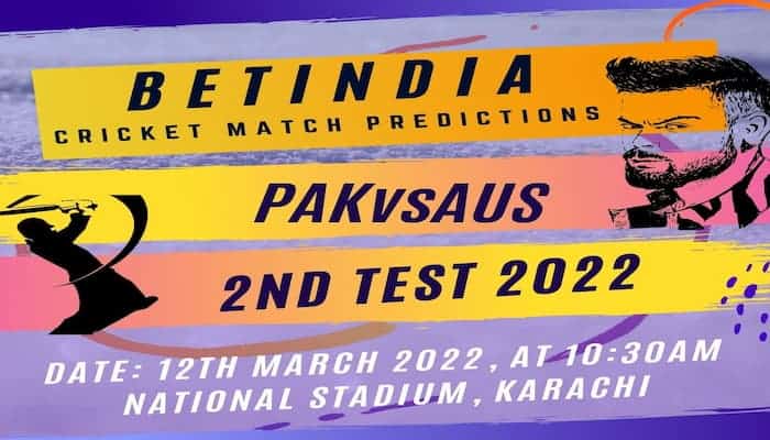 PAKvsAUS 2nd Test 2022 match