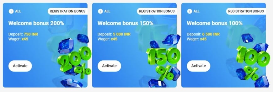 Slottica welcome bonus