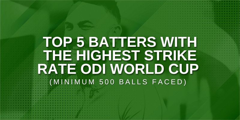 Top 5 Batters With The Highest Strike Rate ODI World Cup
