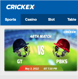 crickex cricket bets