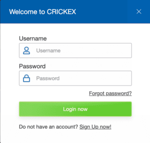 crickex registration