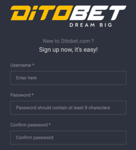 ditobet app login IN