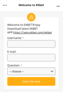 ekbet chat support