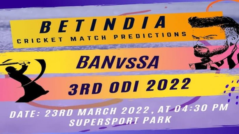 BANvsSA 3rd ODI 2022 match