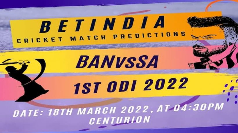 BANvsSA 1st ODI 2022 Prediction