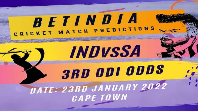 INDvsSA 3rd ODI match odds