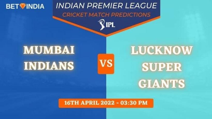 MI vs LSG IPL 2022 Predictions