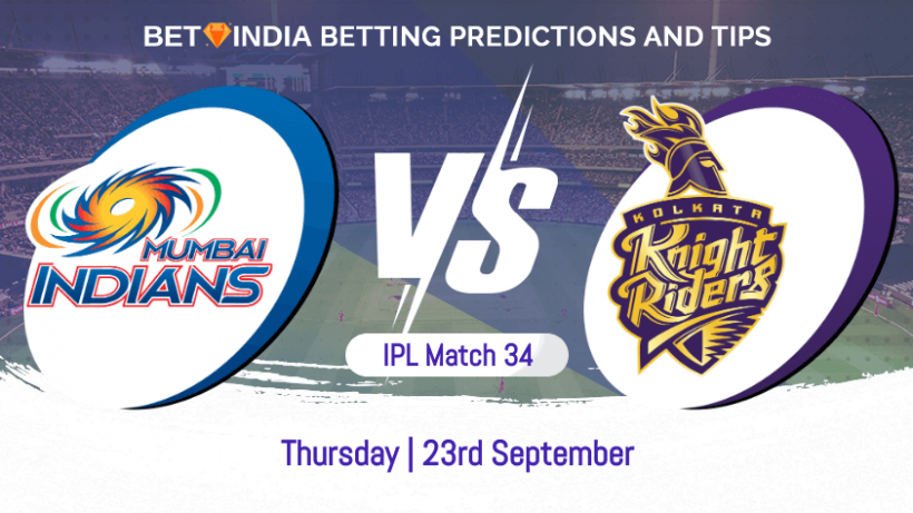 Mumbai Indians vs Kolkata Knight Riders 34th Match IPL 2021