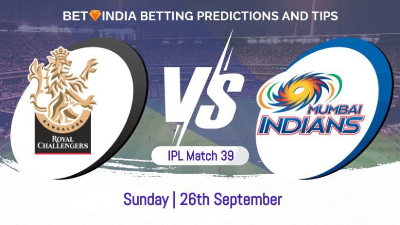 Royal Challengers Bangalore vs Mumbai Indians 39th Match IPL 2021