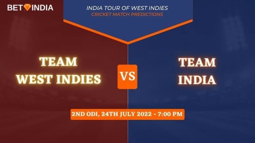 WI vs IND 2nd ODI 2022 Predictions