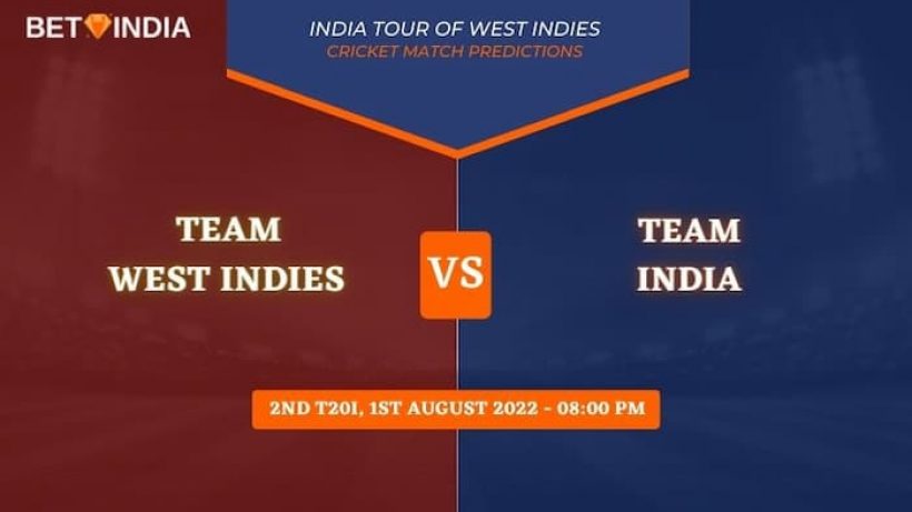 WI vs IND 2nd T20I 2022 Predictions