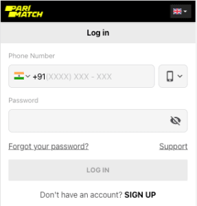 parimatch registration India